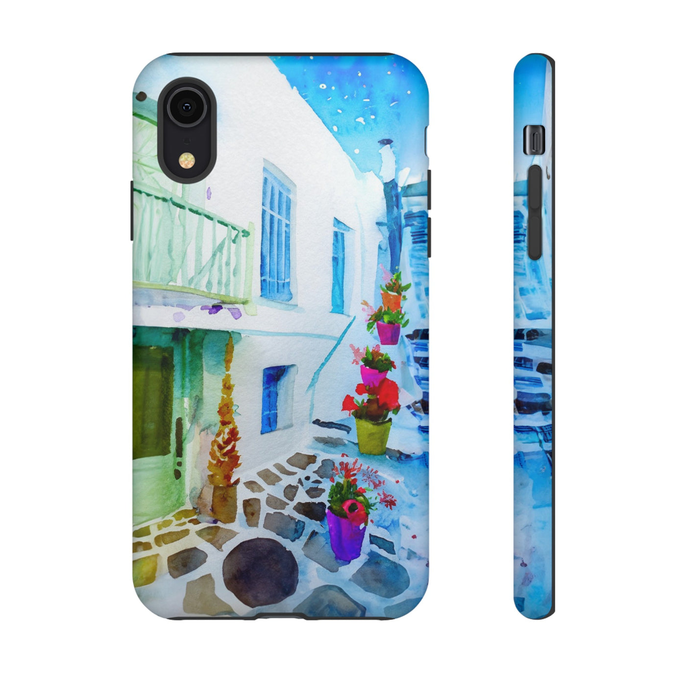 Impact Resistant, Greece House, Cute Phone Cases for Samsung S24, S23, S22, S21, IPhone 15 pro Iphone 14 pro Iphone 13 IPhone 12 Iphone 11