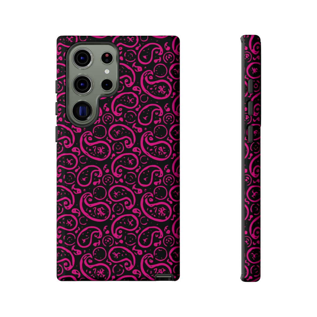 Samsung Galaxy Phone Case | Galaxy S23, S22, S21, S20 | Luxury Case Double Layered | Impact Resistant | Fashionable - Paisley 3 - Studio40ParkLane