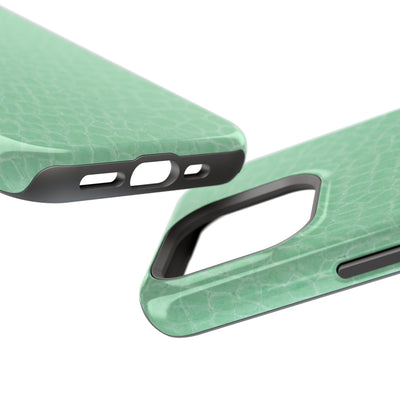 Non Leather Mint Color Pattern Magsafe Cute Phone Case for Iphone Gift for Her, | iPhone 15 Case | iPhone 15 Pro Max Case, Iphone 14, Iphone 14 Pro Max, Iphone 13, Iphone 16 - Studio40ParkLane
