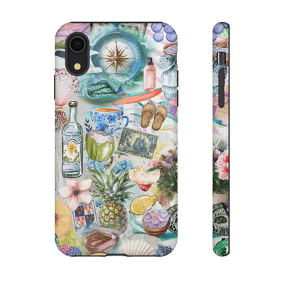 Impact Resistant, Travel Coquette Collage, Cute Phone Cases for Samsung S24, S23, S22, S21, IPhone 15 pro Iphone 14 pro Iphone 13 IPhone 12 Iphone 11