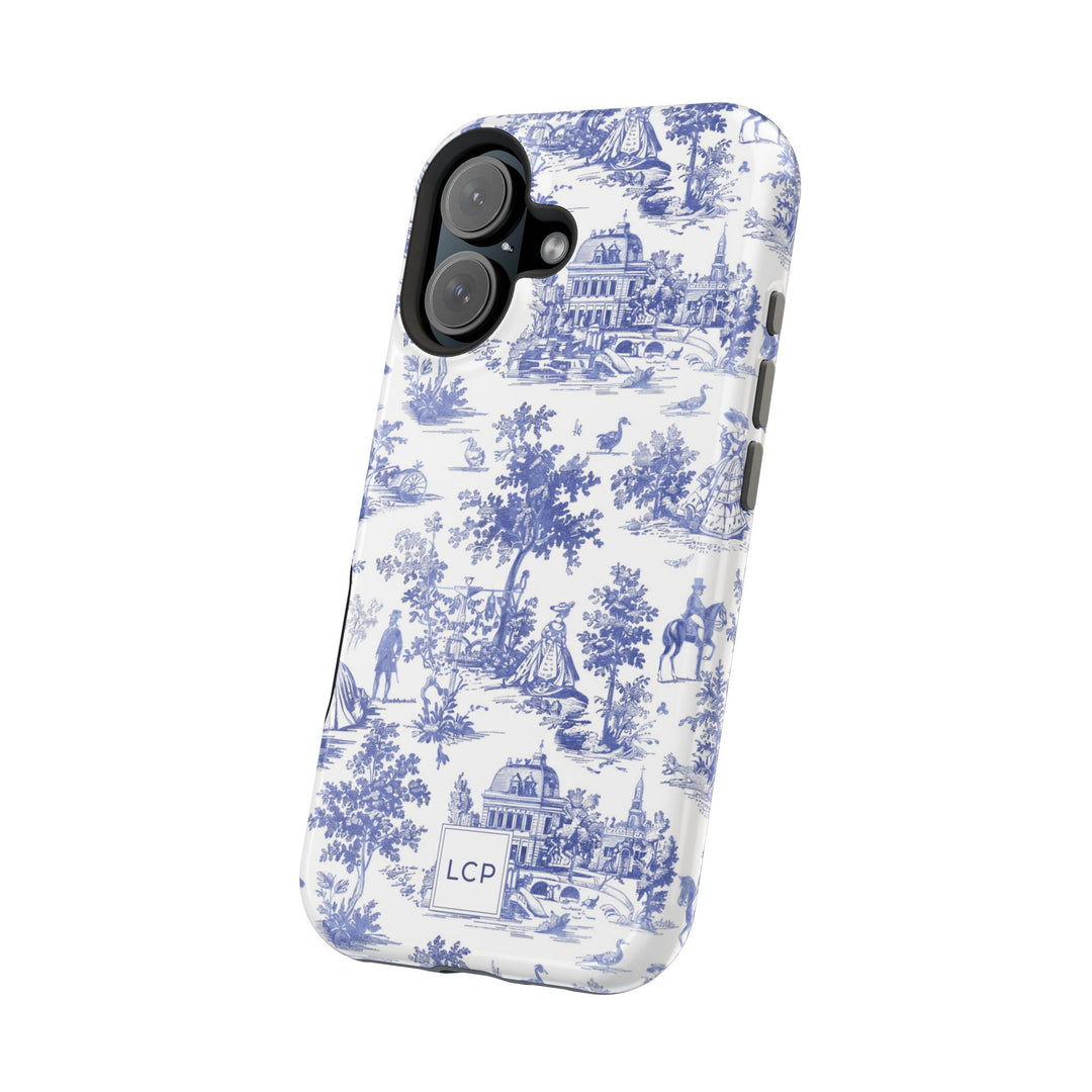 Custom Personalized French Toile Magsafe Phone Case for Iphone 18 - iPhone 17 Pro Max Air Plus 15 14 13 12 11, Samsung Galaxy Phone Cases - Studio40ParkLane