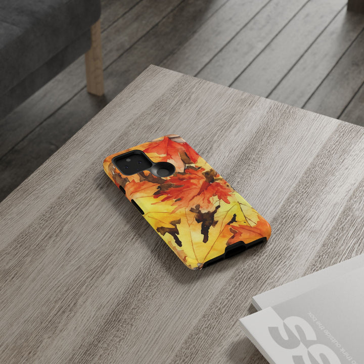 Impact Resistant, Fall Leaves, Cute Phone Cases for Samsung S24, S23, S22, S21, IPhone 15 pro Iphone 14 pro Iphone 13 IPhone 12 Iphone 11 - Studio40ParkLane