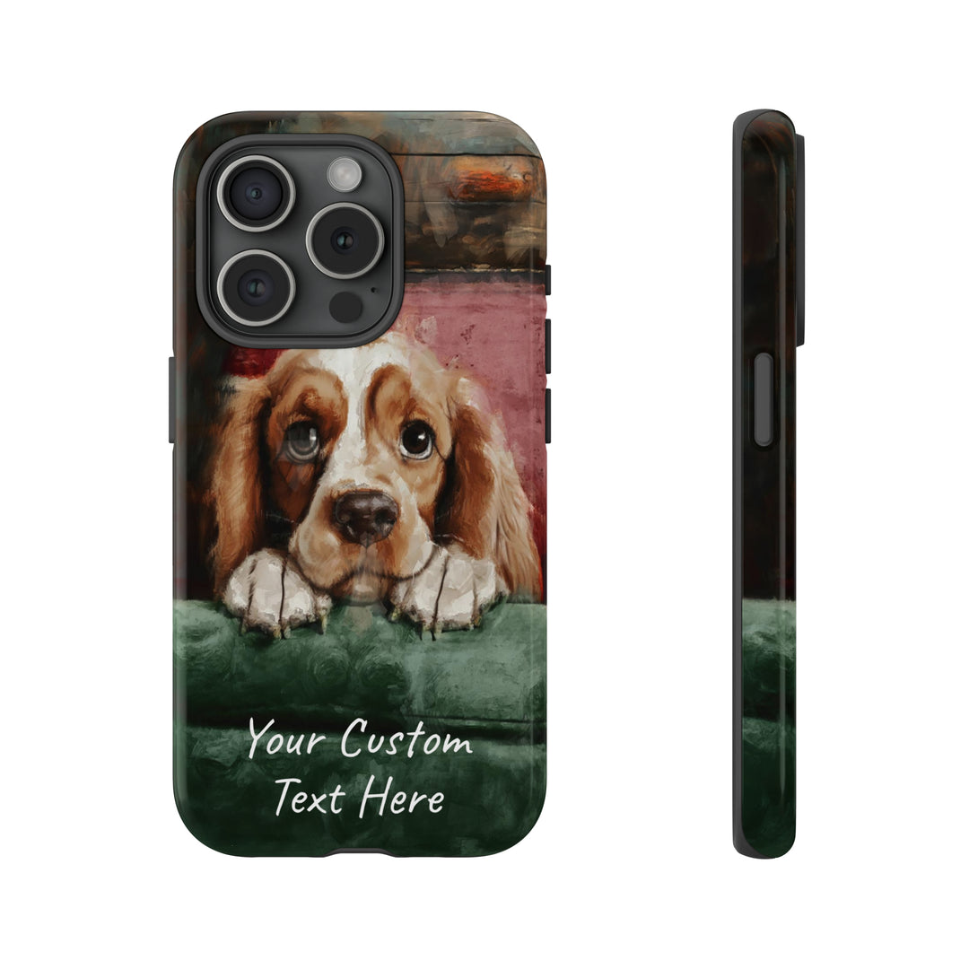 Personalize this Cute IPhone Case | Cocker Spaniel iPhone Case, iPhone 15 Case | iPhone 15 Case, Iphone 14 Case, Iphone 14 Pro Max Case - Studio40ParkLane