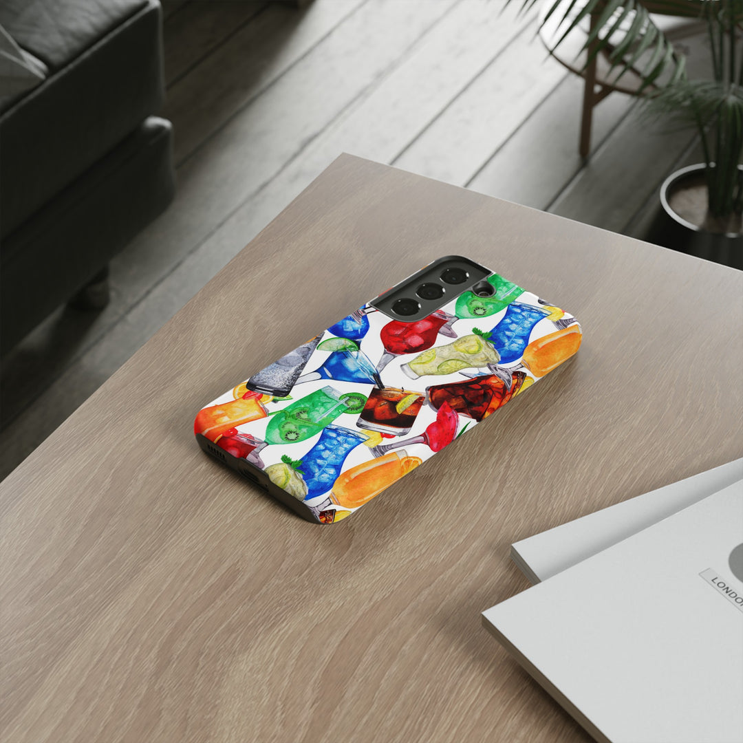 Cute Samsung Case | Cool Iphone Case | Summer Fruit Cocktail, Samsung S24, S23, S22, S21, IPhone 15 Case | Iphone 14 Case, Iphone 13 Case - Studio40ParkLane