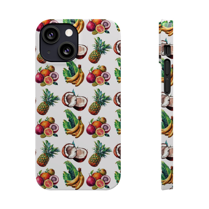 Slim Cute Phone Cases for Iphone - | iPhone 15 Case | iPhone 15 Pro Max Case, Iphone 14 Case, Iphone 14 Pro Max, Iphone 13, Tropical Summer Fruit - Studio40ParkLane