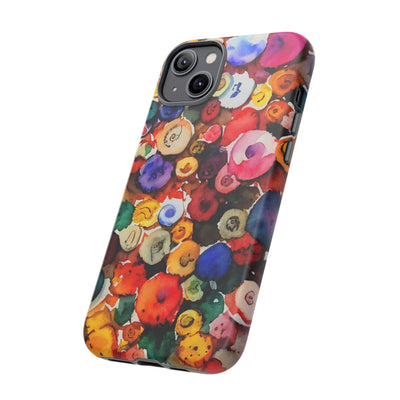 Impact Resistant, Fall Colors Buttons, Cute Phone Cases for Samsung S24, S23, S22, S21, IPhone 15 pro Iphone 14 pro Iphone 13 IPhone 12 Iphone 11