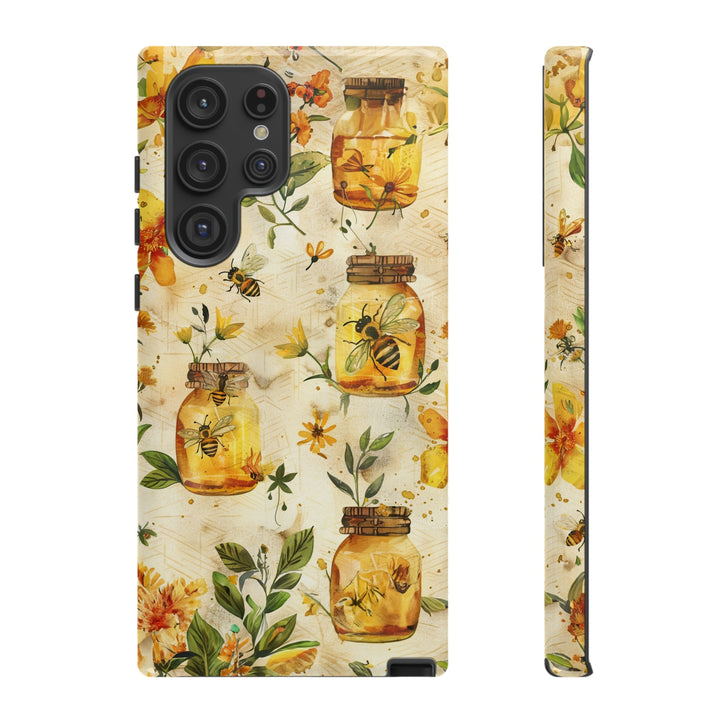 Impact Resistant, Honey Bees, Cute Phone Cases for Samsung S24, S23, S22, S21, IPhone 15 pro Iphone 14 pro Iphone 13 IPhone 12 Iphone 11 - Studio40ParkLane