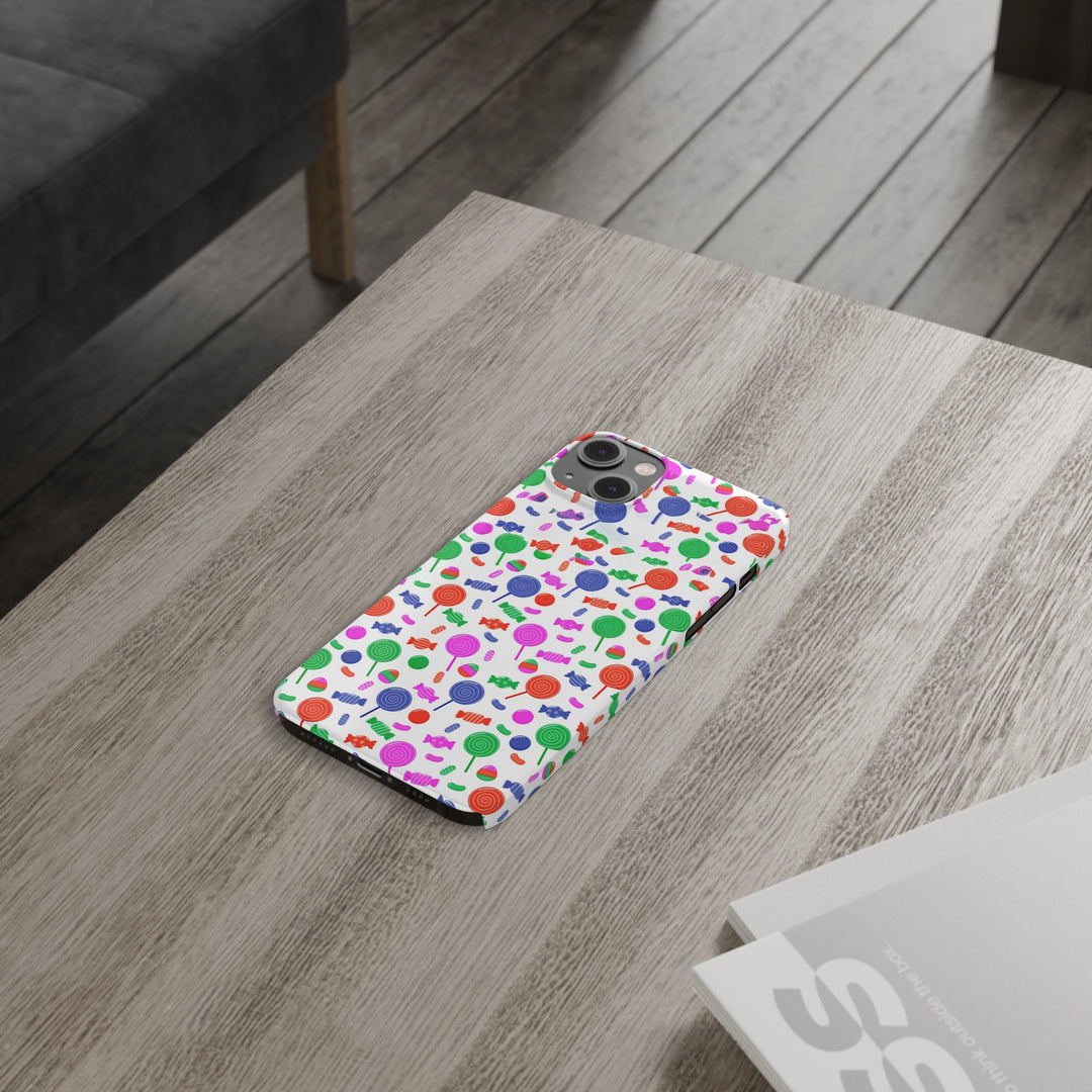 Slim Cute Phone Cases for Iphone - | iPhone 15 Case | iPhone 15 Pro Max Case, Iphone 14 Case, Iphone 14 Pro Max, Iphone 13, Summer Lollipops Red - Studio40ParkLane