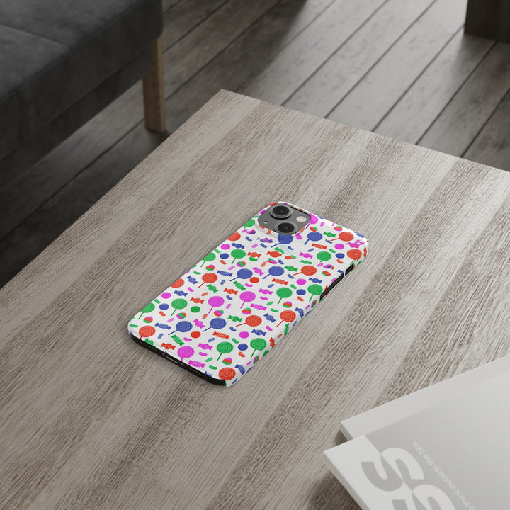 Slim Cute Phone Cases for Iphone - | iPhone 15 Case | iPhone 15 Pro Max Case, Iphone 14 Case, Iphone 14 Pro Max, Iphone 13, Summer Lollipops Red - Studio40ParkLane