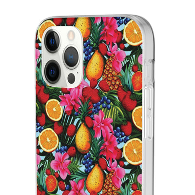 Cute Flexi Phone Cases, For Iphones and Samsung Galaxy Phones, Summer Mixed Fruit, Galaxy S23 Phone Case, Samsung S22 Case, Samsung S21, Iphone 15, Iphone 14, Iphone 13