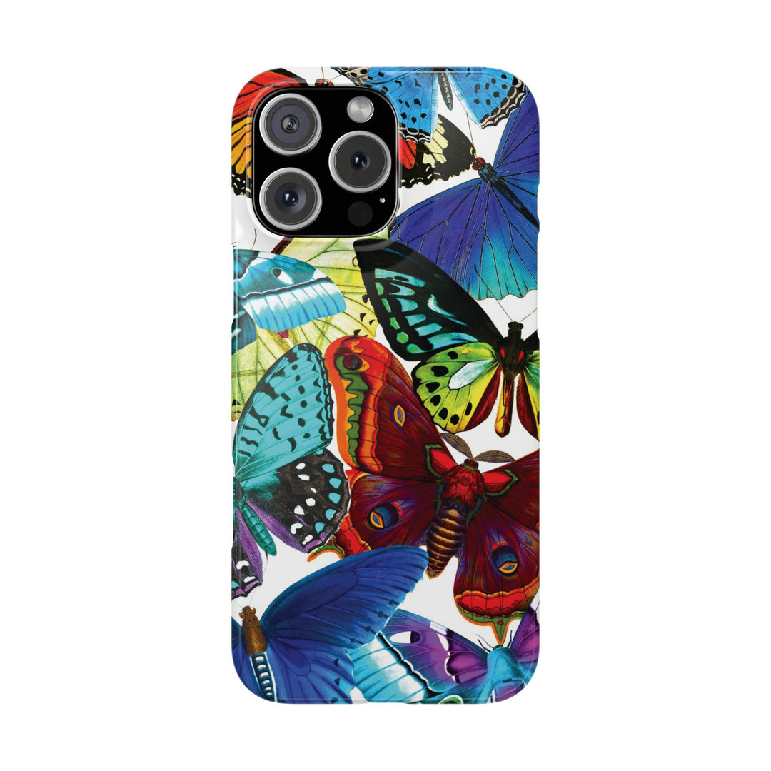 Slim Bright Butterflies Gift for Her Cute Phone Cases for Iphone 16 Pro Max | iPhone 15 Case | iPhone 15 Pro Max Case, Iphone 14, Iphone 14 Pro Max, Iphone 13 12 11 8 7 - Studio40ParkLane