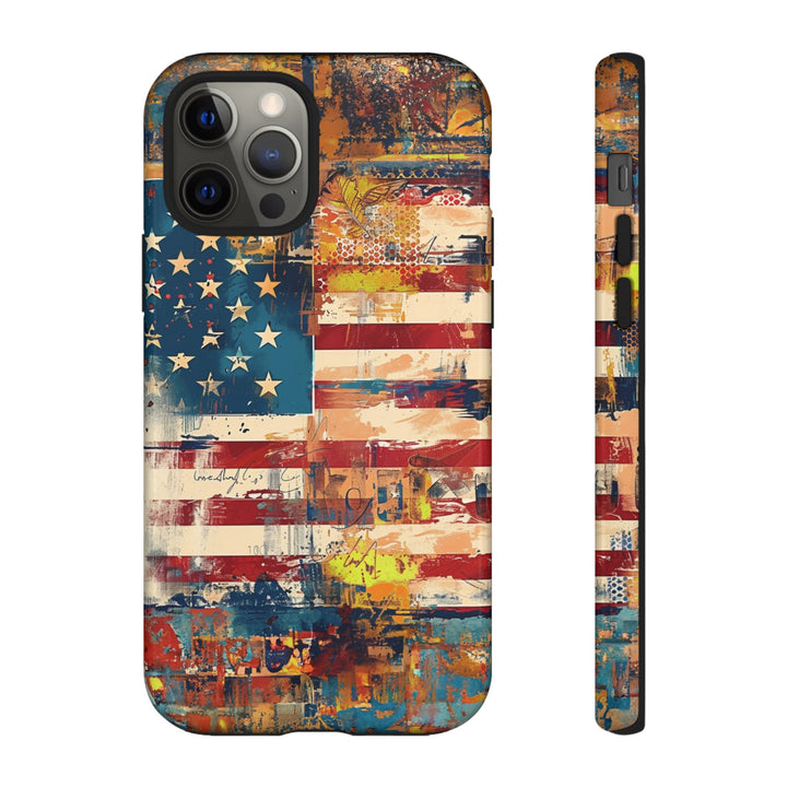 Impact Resistant, American Flag, Cute Phone Cases for Samsung S24, S23, S22, S21, IPhone 15 pro Iphone 14 pro Iphone 13 IPhone 12 Iphone 11 - Studio40ParkLane