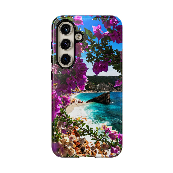 Impact Resistant, Bougainvillea Seaview, Cute Phone Cases for Samsung S24, S23, S22, S21, IPhone 15 pro Iphone 14 pro Iphone 13 IPhone 12 Iphone 11 - Studio40ParkLane