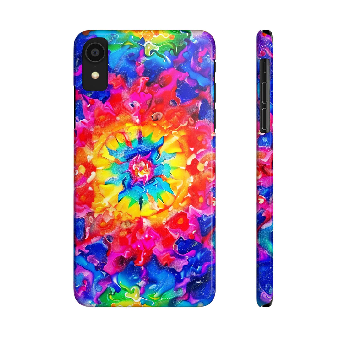 Slim Tie Dye Faux Glitter Gift for Her Cute Phone Cases for Iphone 16 Pro Max | iPhone 15 Case | iPhone 15 Pro Max Case, Iphone 14, Iphone 14 Pro Max, Iphone 13 12 11 8 7 - Studio40ParkLane