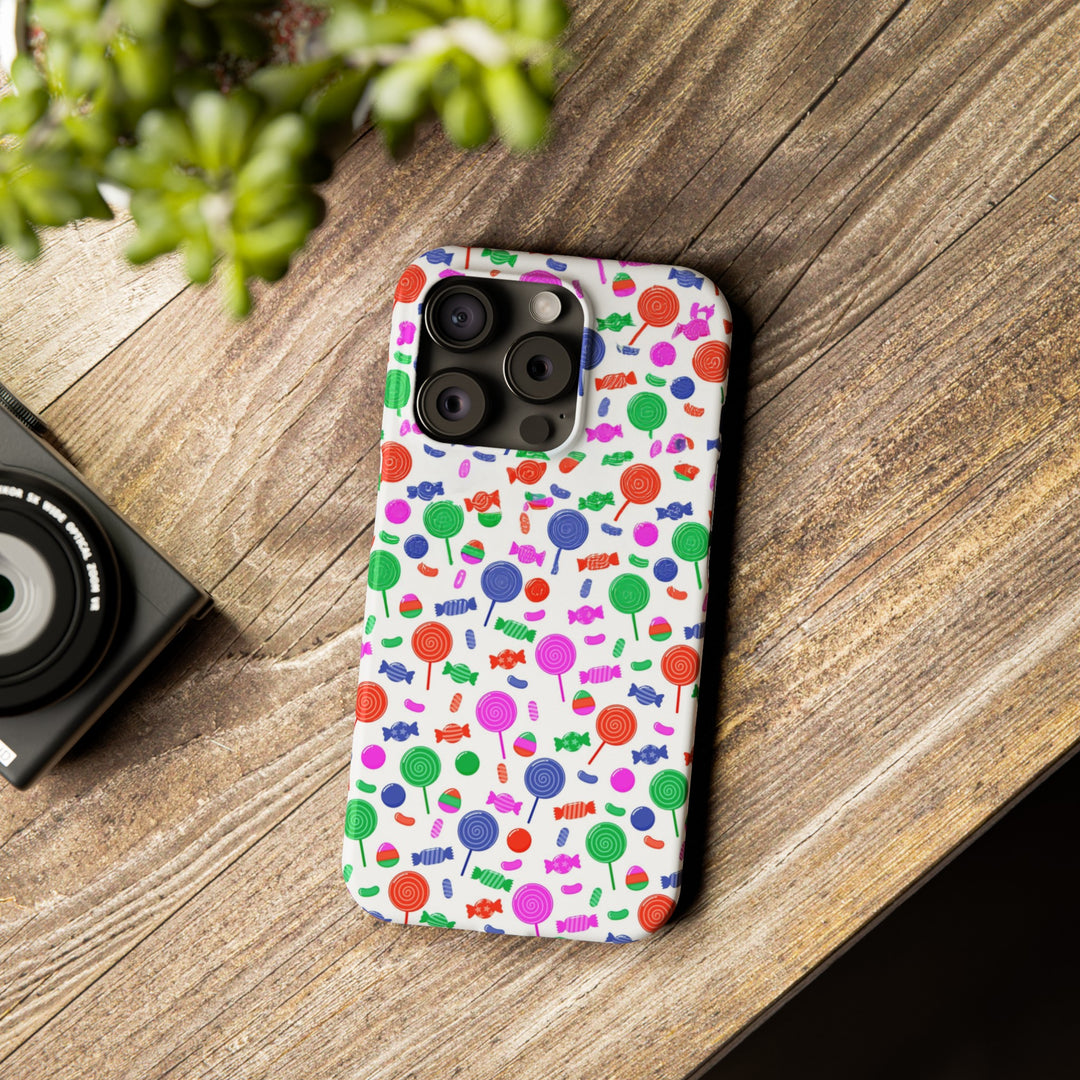 Slim Cute Phone Cases for Iphone - | iPhone 15 Case | iPhone 15 Pro Max Case, Iphone 14 Case, Iphone 14 Pro Max, Iphone 13, Summer Lollipops Red - Studio40ParkLane