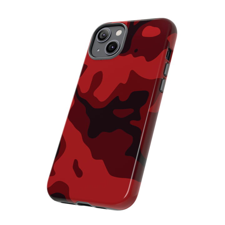 Cool Phone Case | Red Camouflage, For iPhone 15 Case | iPhone 15 Pro Case, Iphone 14 Case, Iphone 14 Pro Max Case, Protective Iphone Case - Studio40ParkLane