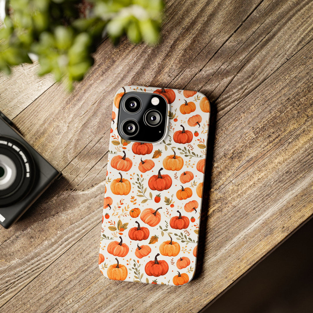 Slim Fall Autumn Pumpkins Gift for Her Cute Phone Cases for Iphone 16 | iPhone 15 Case | iPhone 15 Pro Max Case, Iphone 14, Iphone 14 Pro Max, Iphone 13, Slim - Studio40ParkLane
