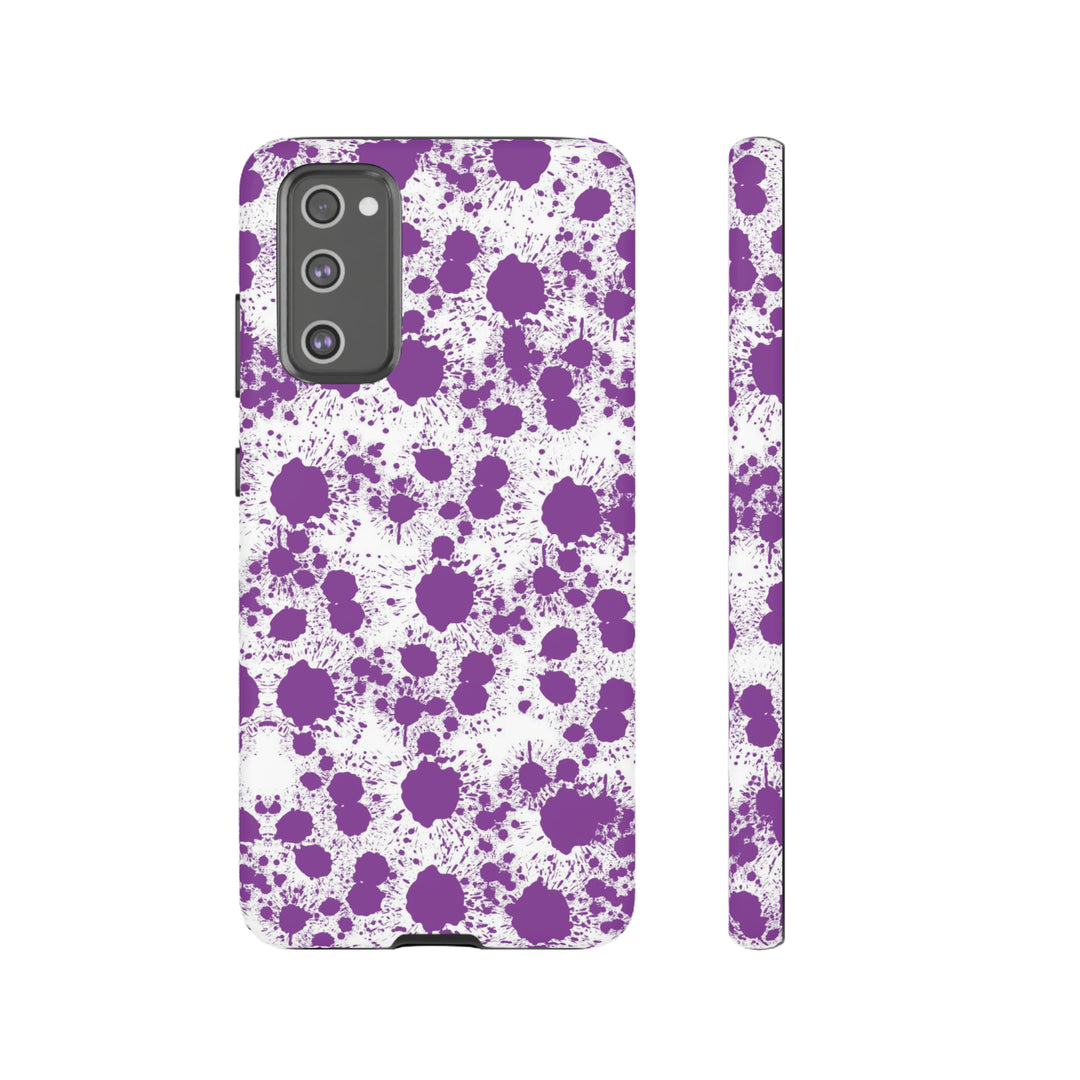 Cool Phone Case | Aesthetic Phone Case | Paint Splash Purple | For Samsung Galaxy S23, S22, S21, S20 | Luxury Double Layer | Cute - Studio40ParkLane