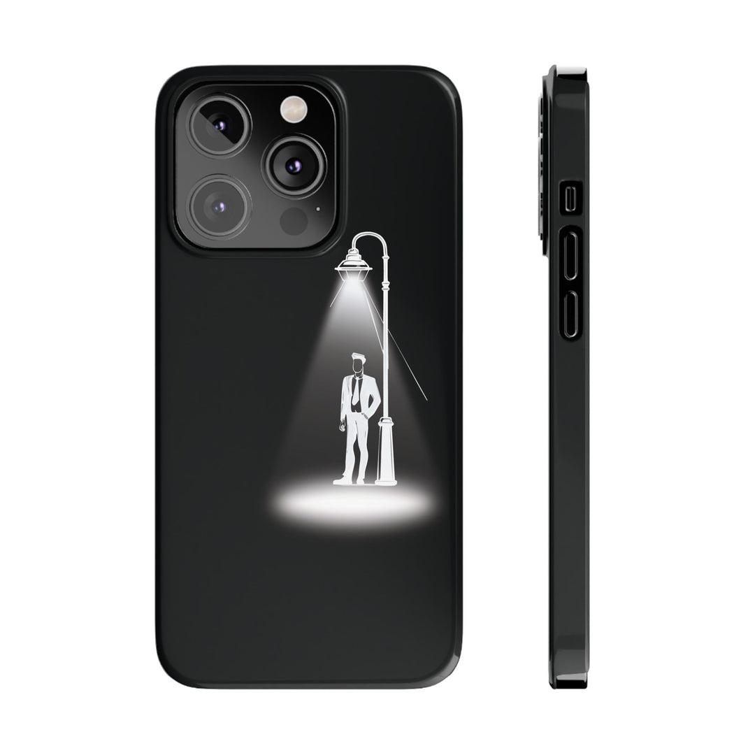 Slim Mystery Man Spotlight Gift for Her Cute Phone Cases for Iphone 16 Pro Max | iPhone 15 Case | iPhone 15 Pro Max Case, Iphone 14, 13, 12, 11, 10, 8, 7 - Studio40ParkLane