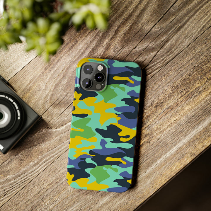 Slim Cute Phone Cases for Iphone - | iPhone 15 Case | iPhone 15 Pro Max Case, Iphone 14 Case, Iphone 14 Pro Max, Iphone 13, Late Spring Camouflage - Studio40ParkLane