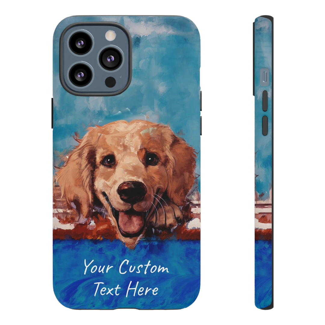 Personalize this Cute IPhone Case | Golden Retriever Dog iPhone Case, iPhone 15 Case | iPhone 15 Case, Iphone 14 Case, Iphone 14 Pro Max Case - Studio40ParkLane