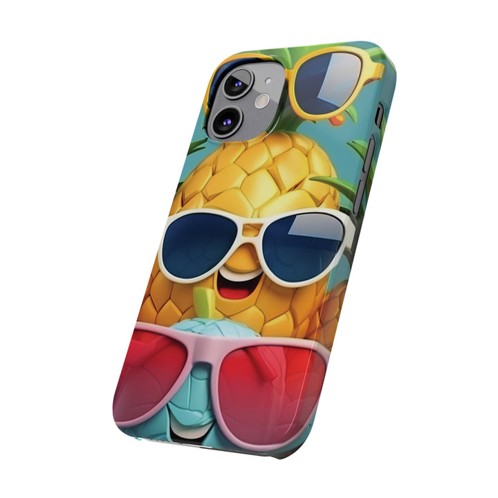Slim Cute Phone Cases for Iphone - | iPhone 15 Case | iPhone 15 Pro Max Case, Iphone 14 Case, Iphone 14 Pro Max, Iphone 13, Summer Pineapple Fruit - Studio40ParkLane