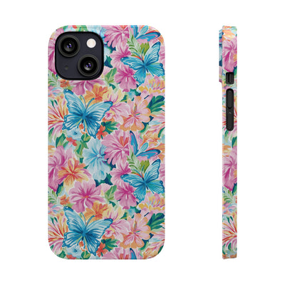 Slim Butterflies Flowers Gift for Her Cute Phone Cases for Iphone 16 Pro Max | iPhone 15 Case | iPhone 15 Pro Max Case, Iphone 14, 13, 12, 11, 10, 8, 7