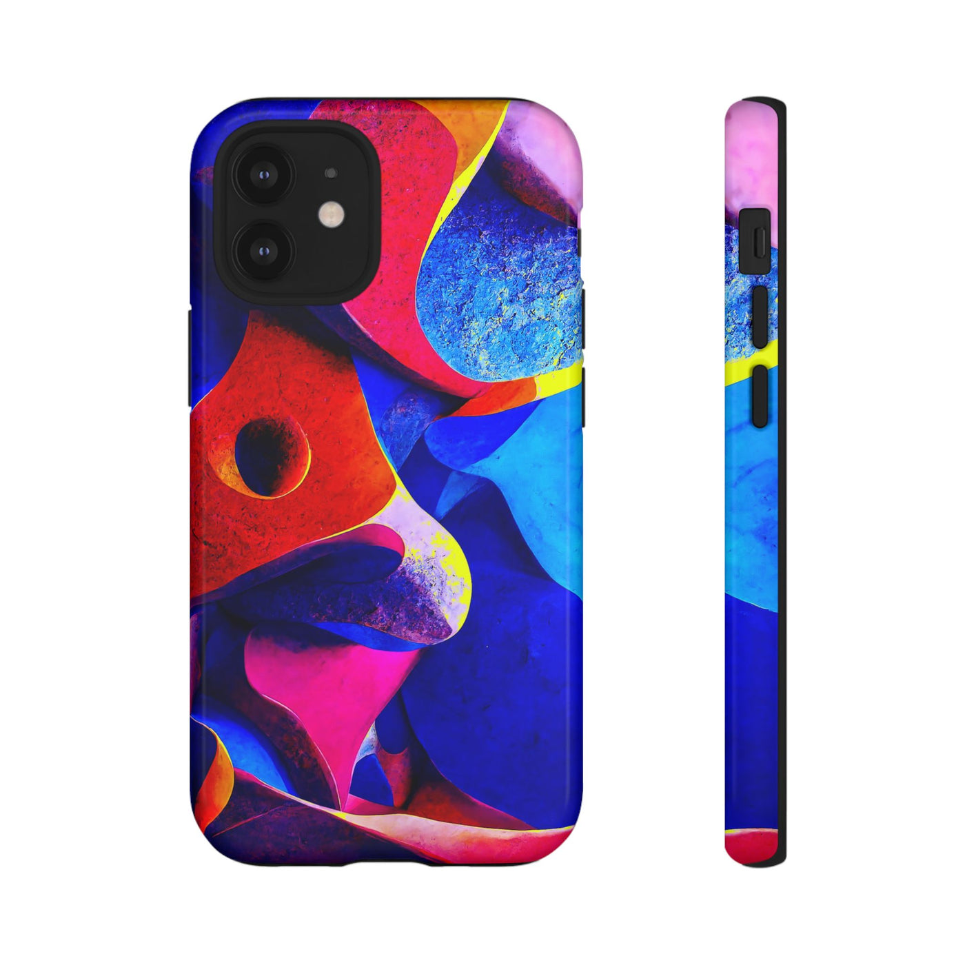 Impact Resistant, Abstract Shapes, Cute Phone Cases for Samsung S24, S23, S22, S21, IPhone 15 pro Iphone 14 pro Iphone 13 IPhone 12 Iphone 11