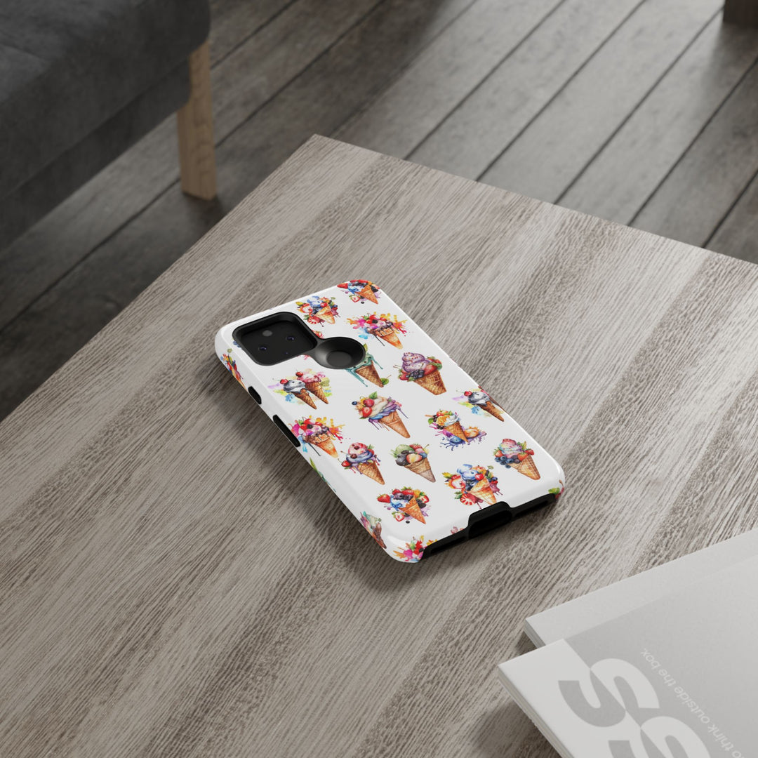 Impact Resistant, Summer Icecream, Cute Phone Cases for Samsung S24, S23, S22, S21, IPhone 15 pro, Iphone 14 pro, Iphone 13 IPhone 12, Iphone 11 - Studio40ParkLane