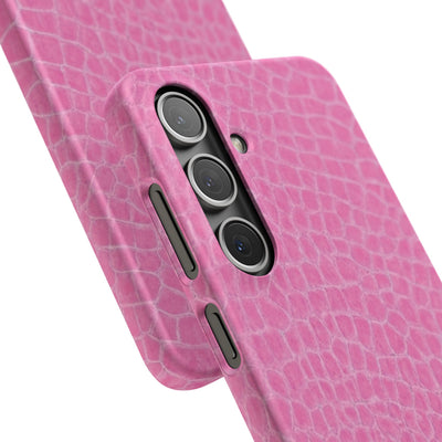 Snap Non Leather Pink Color Pattern Gift for Her Cute Phone Cases for Samsung Galaxy S24, S23, S22, S21, S20, Plus, Ultra, Iphone 16, 15, 14, Pro and Max - Studio40ParkLane