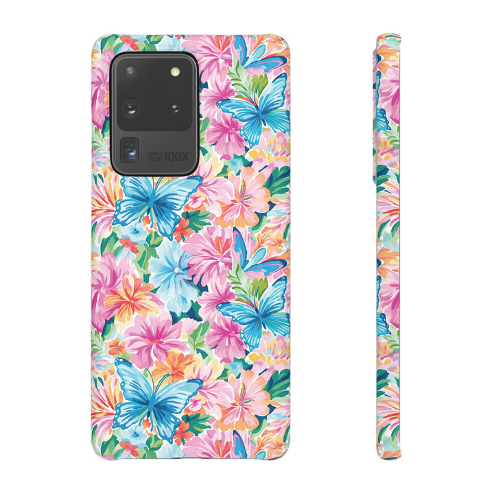 Sleek Snap Butterflies Flowers Cute Phone Case for iPhone 16 15 14 13 12 11 X Xs Max Xr Pro Plus Samsung Galaxy S24 S23 S22 S21 S20 Ultra