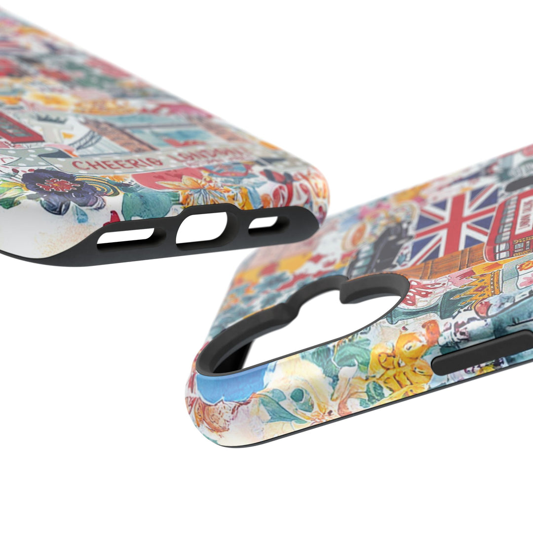 London England Coquette Collage Tough Magsafe Cute Phone Cases for Iphone | iPhone 17 Pro Max Case, Iphone 16, Iphone 15 14 13 12 11 10 9 - Studio40ParkLane