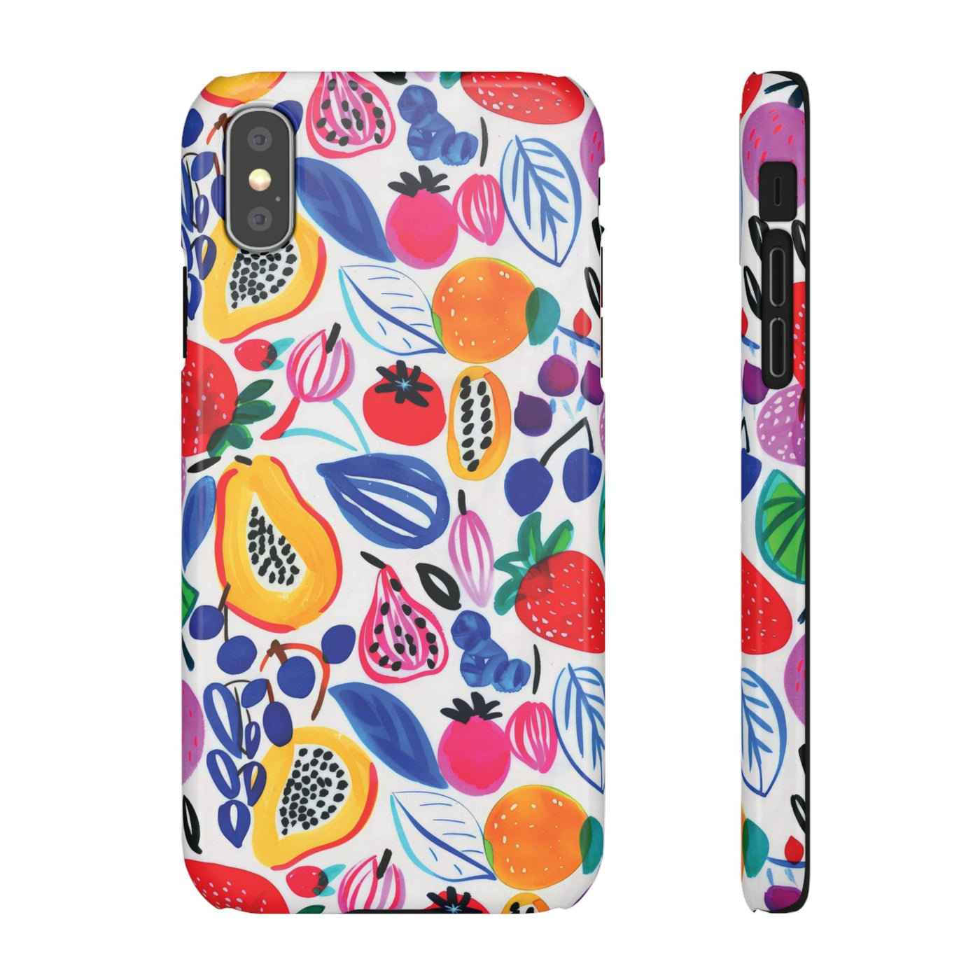 Snap Summer Fruit Gift for Her Cute Phone Cases for Samsung Galaxy S24, S23, S22, S21, S20, Plus, Ultra, Iphone 16, 15, 14, Pro and Max