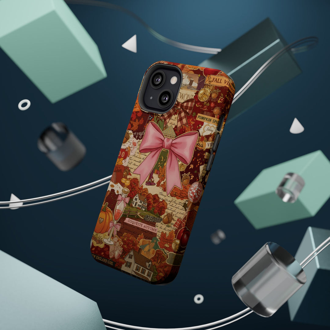 New England Fall Coquette Collage Tough Magsafe Cute Phone Cases for Iphone | iPhone 15 Pro Max Case, Iphone 14, Iphone 14 13 12 11 10 9 8 7 - Studio40ParkLane