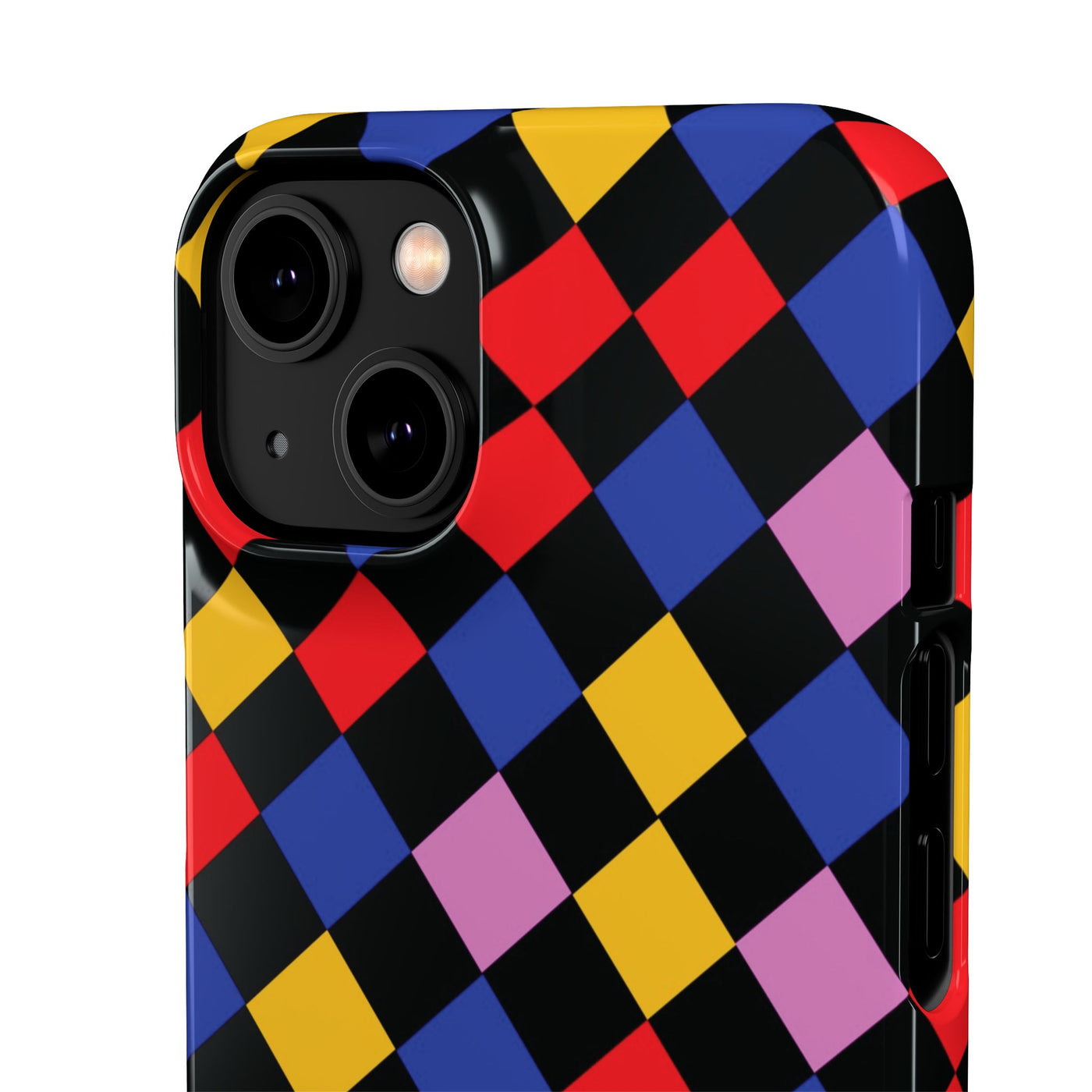 Colorful Checkerboard Cute Phone Case - Sleek Snap - for iPhone 16 15 14 13 12 11 Max Pro Plus Samsung Galaxy S24 S23 S22 S21 S20 Plus Ultra - Studio40ParkLane