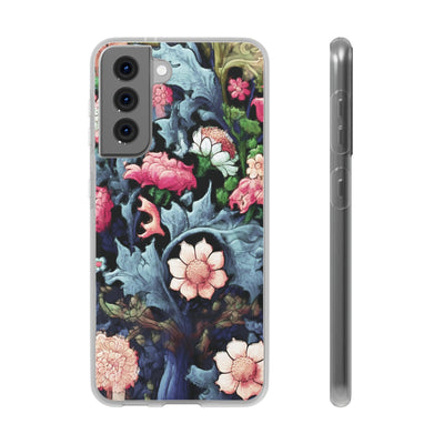 Cute Flexi Samsung Phone Cases, Flowers Galaxy S23 Phone Case, Samsung S22 Case, Samsung S21 Case, S20 Plus