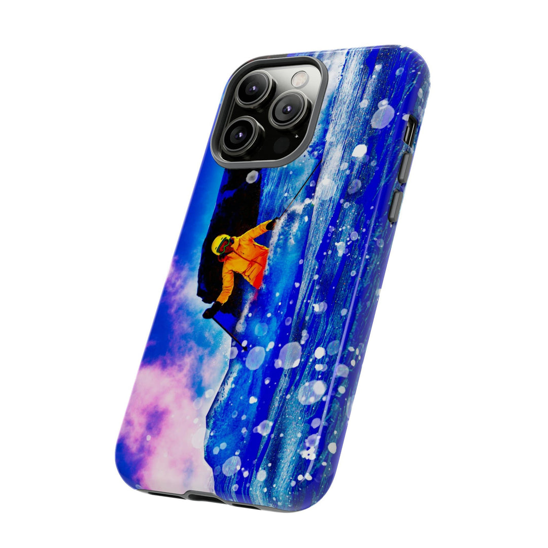 Cute IPhone Case | iPhone 15 Case | iPhone 15 Pro Max Case, Iphone 14 Case, Iphone 14 Pro Max Case IPhone Case for Art Lovers, Skier Mountain - Studio40ParkLane