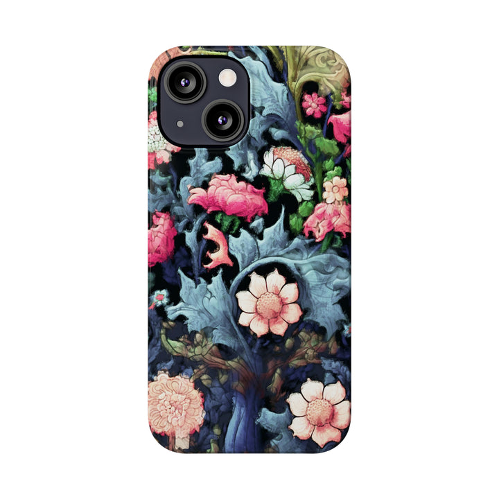 Slim Cute Phone Cases for Iphone - | iPhone 15 Case | iPhone 15 Pro Max Case, Iphone 14 Case, Iphone 14 Pro Max, Iphone 13, Flowers Scene - Studio40ParkLane