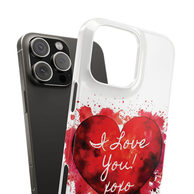 Slim Custom Personalized Valentine Love Gift for Her Cute Phone Cases for Iphone 16 Pro Max | iPhone 15 Case | iPhone 15 Pro Max Case, Iphone 14, 13, 12, 11, 10, 8, 7