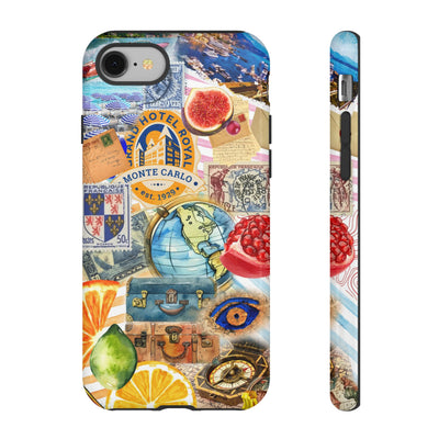 Cute European Summer Collage Phone Case, for IPhone 16 Case | Iphone 15, Iphone 14, IPhone 13 Case, 11 8 7, Samsung Galaxy S24, S23, S22, S21 Extra Protective