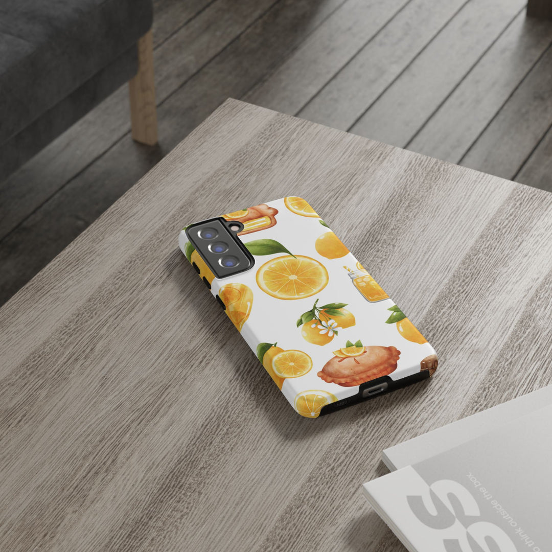 Impact Resistant, Lemon Fruit Pie, Cute Phone Cases for Samsung S24, S23, S22, S21, IPhone 15 pro Iphone 14 pro Iphone 13 IPhone 12 Iphone 11 - Studio40ParkLane
