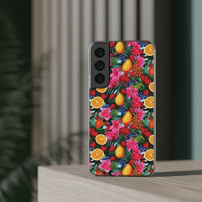 Cute Flexi Phone Cases, For Iphones and Samsung Galaxy Phones, Summer Mixed Fruit, Galaxy S23 Phone Case, Samsung S22 Case, Samsung S21, Iphone 15, Iphone 14, Iphone 13