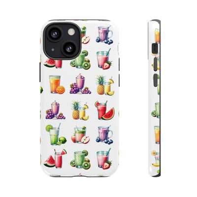 Cute Samsung Case | Cool Iphone Case | Tropical Summer Fruit Cocktail, Samsung S24, S23, S22, S21, IPhone 15 Case | Iphone 14 Case, Iphone 13 Case