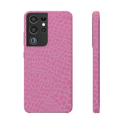 Snap Non Leather Pink Color Pattern Gift for Her Cute Phone Cases for Samsung Galaxy S24, S23, S22, S21, S20, Plus, Ultra, Iphone 16, 15, 14, Pro and Max - Studio40ParkLane