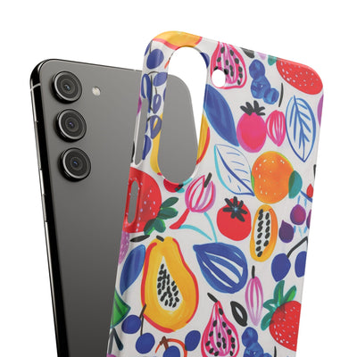 Snap Summer Fruit Gift for Her Cute Phone Cases for Samsung Galaxy S24, S23, S22, S21, S20, Plus, Ultra, Iphone 16, 15, 14, Pro and Max