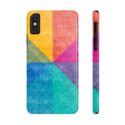 Slim Cute Phone Cases for Iphone  | iPhone 15 Case | iPhone 15 Pro Max Case, Iphone 14, Iphone 14 Pro Max, Iphone 13, Abstract Colored Shapes