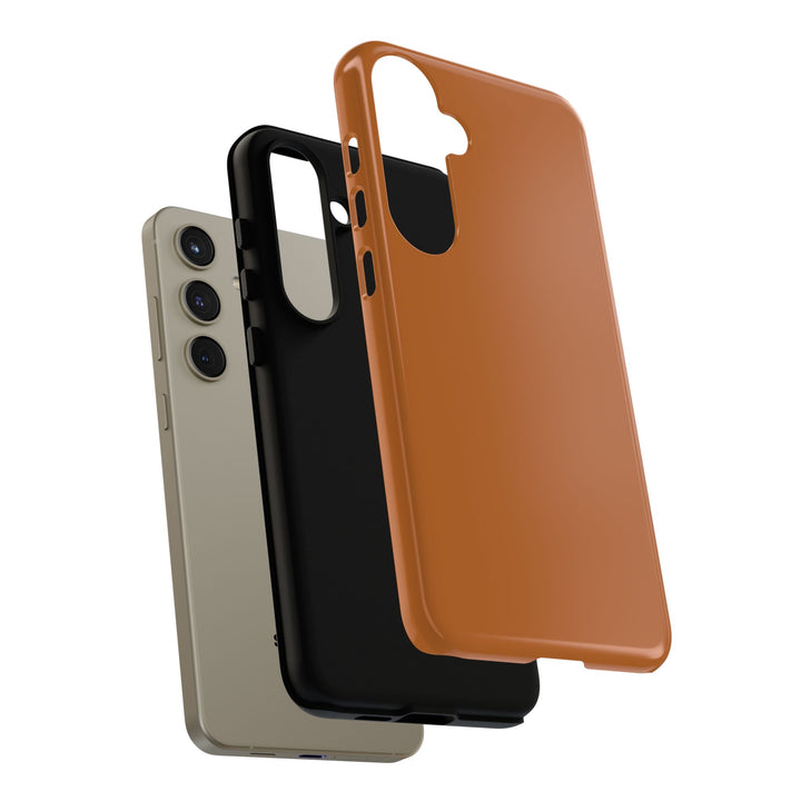 Premium Tough Rusty Brown Orange Gift for Her Cute Phone Cases for Samsung S25 S24, S23, S22, S21, Iphone, 16, 15, 14, 13 Pro Max Ultra - Studio40ParkLane