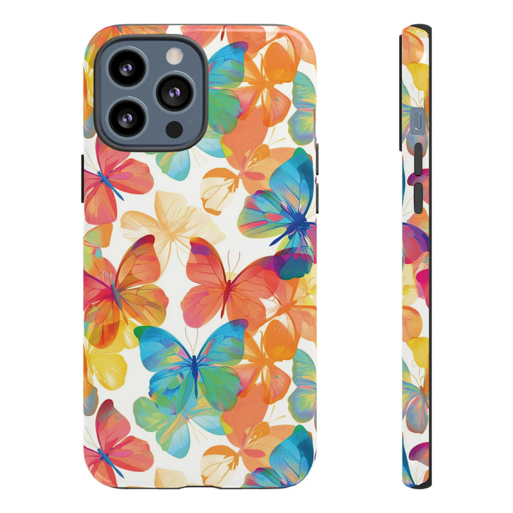 Cute Samsung Case | Cool Iphone Case | Summer Bright Butterflies, Samsung S24, S23, S22, S21, IPhone 15 Case | Iphone 14 Case, Iphone 13 Case - Studio40ParkLane