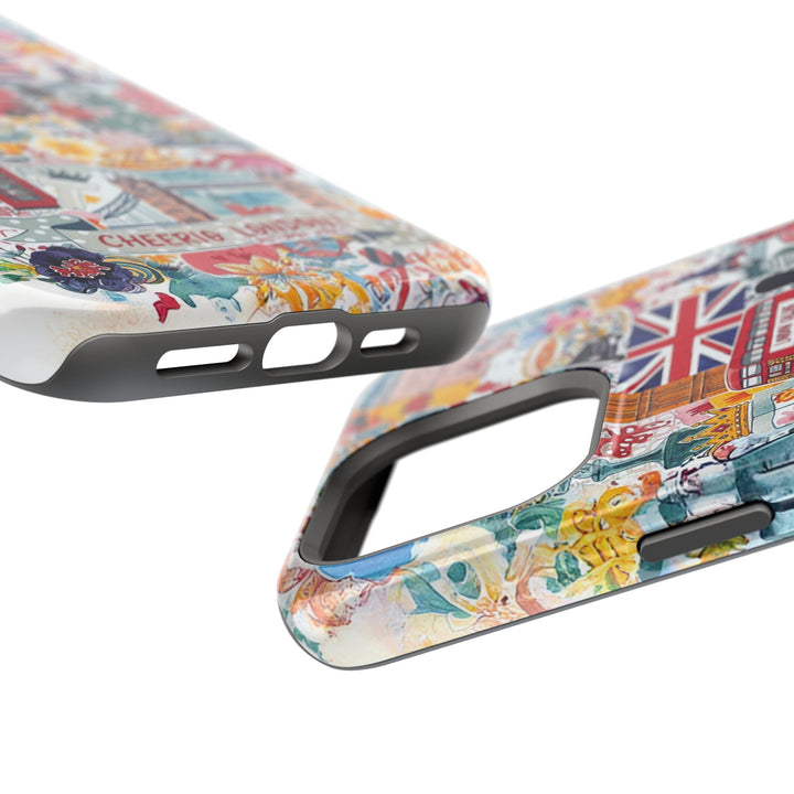 London England Coquette Collage Tough Magsafe Cute Phone Cases for Iphone | iPhone 17 Pro Max Case, Iphone 16, Iphone 15 14 13 12 11 10 9 - Studio40ParkLane