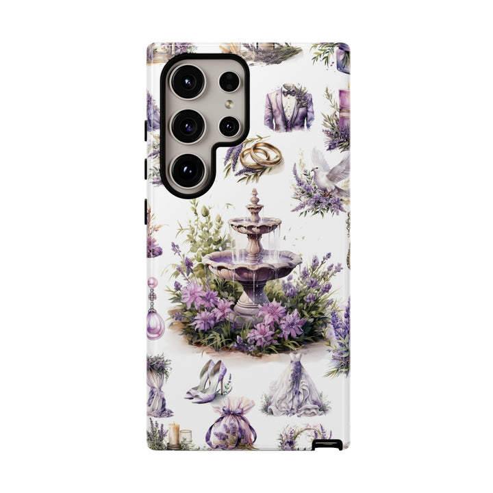 Impact Resistant, Lavender Wedding, Cute Phone Cases for Samsung S24, S23, S22, S21, IPhone 15 pro Iphone 14 pro Iphone 13 IPhone 12 Iphone 11 - Studio40ParkLane
